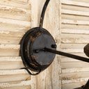 Vintage - Inspired Black Metal Wall Sconce - LUUGAA