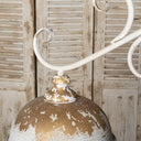 Vintage Off - White Metal Pendant Light - LUUGAA