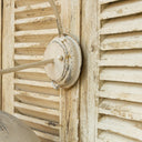 Vintage Off - White Metal Wall Sconce - LUUGAA