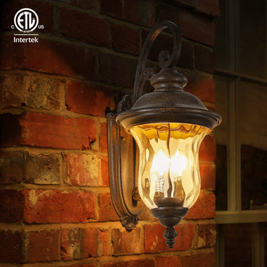 Vintage Outdoor Lantern Wall Light - LUUGAA