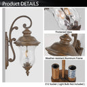 Vintage Outdoor Lantern Wall Light - LUUGAA