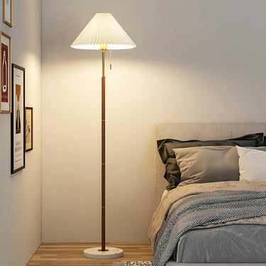 Vintage Pleated Floor Lamp - LUUGAA