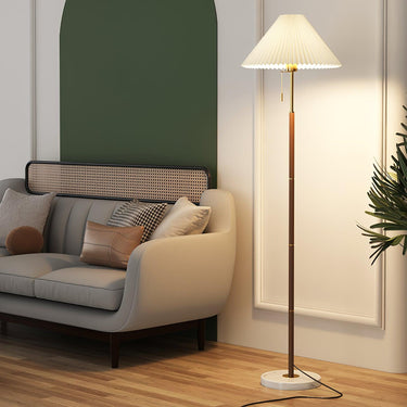 Vintage Pleated Floor Lamp - LUUGAA
