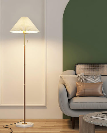 Vintage Pleated Floor Lamp - LUUGAA