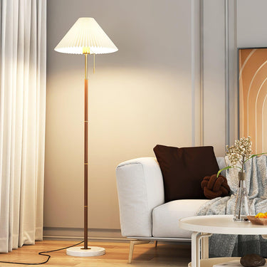 Vintage Pleated Floor Lamp - LUUGAA