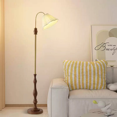 Vintage Pleated Floor Lamp - LUUGAA
