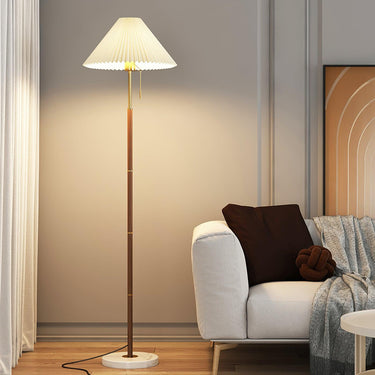 Vintage Pleated Floor Lamp - LUUGAA