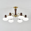 Walnut Color Embrace Chandelier - LUUGAA