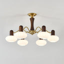 Walnut Color Embrace Chandelier - LUUGAA