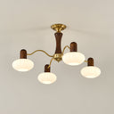 Walnut Color Embrace Chandelier - LUUGAA