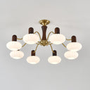 Walnut Color Embrace Chandelier - LUUGAA