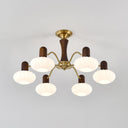 Walnut Color Embrace Chandelier - LUUGAA