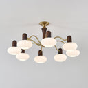 Walnut Color Embrace Chandelier - LUUGAA
