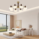 Walnut Color Embrace Chandelier - LUUGAA