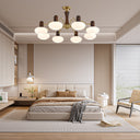 Walnut Color Embrace Chandelier - LUUGAA