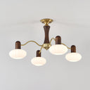 Walnut Color Embrace Chandelier - LUUGAA