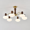 Walnut Color Embrace Chandelier - LUUGAA