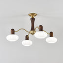 Walnut Color Embrace Chandelier - LUUGAA