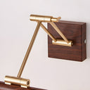 Walnut Color Linear Adjustable Wall Light - LUUGAA