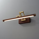 Walnut Color Linear Adjustable Wall Light - LUUGAA