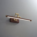 Walnut Color Linear Adjustable Wall Light - LUUGAA