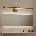 Walnut Color Linear Adjustable Wall Light - LUUGAA