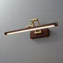 Walnut Color Linear Adjustable Wall Light - LUUGAA