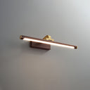 Walnut Color Linear LED Wall Light - LUUGAA