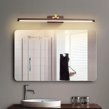 Walnut Color Linear LED Wall Light - LUUGAA