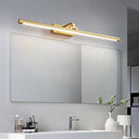 Walnut Color Linear LED Wall Light - LUUGAA