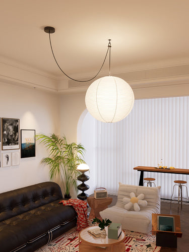 Washi Paper Pendant Light Model A - LUUGAA