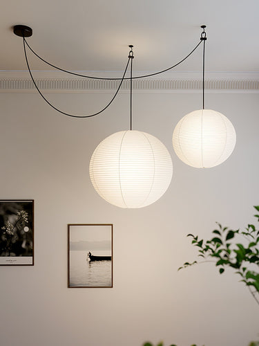 Washi Paper Pendant Light Model A - LUUGAA