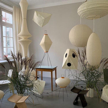 Washi Paper Pendant Light Model B - LUUGAA