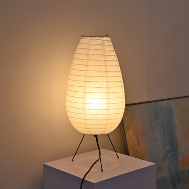 Water Drop Shaped Rice Paper Table Lamp - LUUGAA