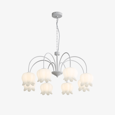 White Lily of the Valley Chandelier - LUUGAA