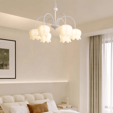 White Lily of the Valley Chandelier - LUUGAA