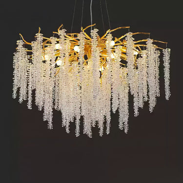 Wisteria Flower Crystal Chandelier - LUUGAA