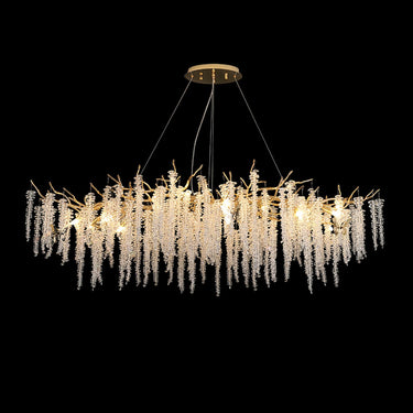 Wisteria Flower Crystal Chandelier - LUUGAA