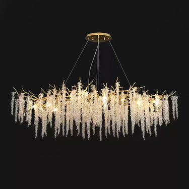 Wisteria Flower Crystal Chandelier - LUUGAA