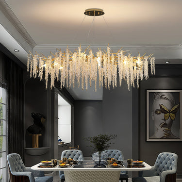 Wisteria Flower Crystal Chandelier - LUUGAA