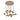 Wood Pumpkin Cluster Chandelier - LUUGAA