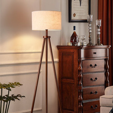Wooden floor lamp - LUUGAA