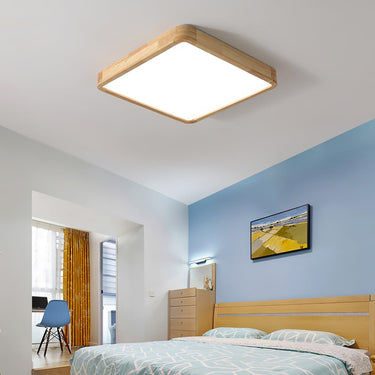 Wooden Geometric Ceiling Light - LUUGAA