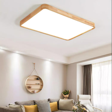 Wooden Geometric Ceiling Light - LUUGAA