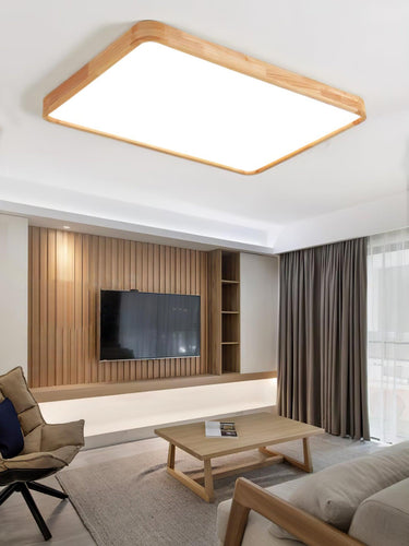 Wooden Geometric Ceiling Light - LUUGAA